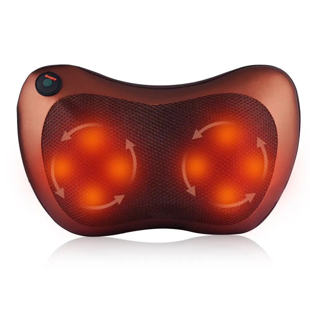 
Multi-function full body head back vibrating shiatsu neck massage pillow 