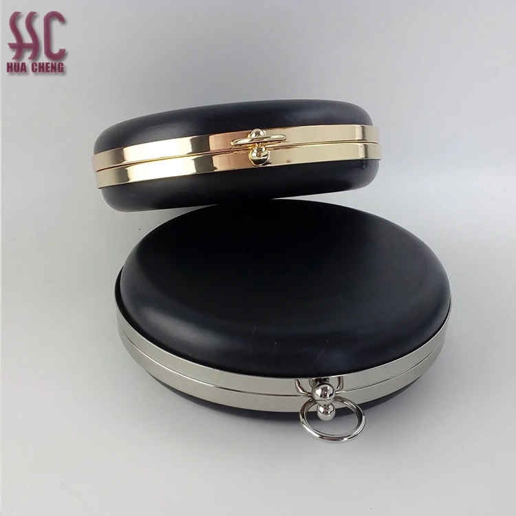 Guangzhou China New Style Round Shape Metal Clasp Purse Frame Box Clutch Bag Frame