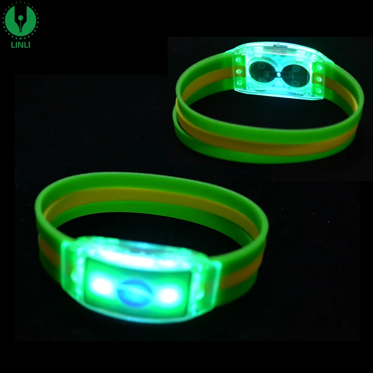 LED Light Bracelet Led Armbands Flashing Sports Wristband High Visibility Gear for Party LED Bracelet Light Up Bracelets