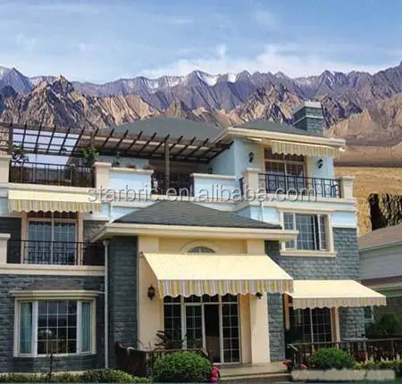 Водонепроницаемая, с защитой от ультрафиолетового излучения ткань для двери и окна выдвижной тент с 5 лет гарантии