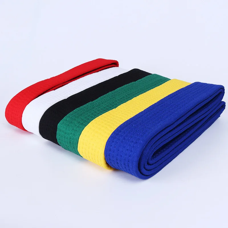 Custom multi colors martial arts rank belt judo taekwondo master karate belts