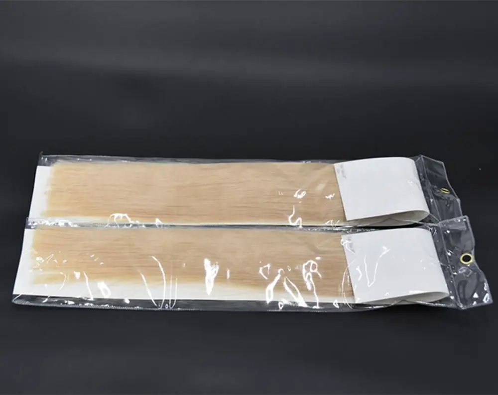 Russian blonde remy double drawn cheap invisible tape in hair extensions