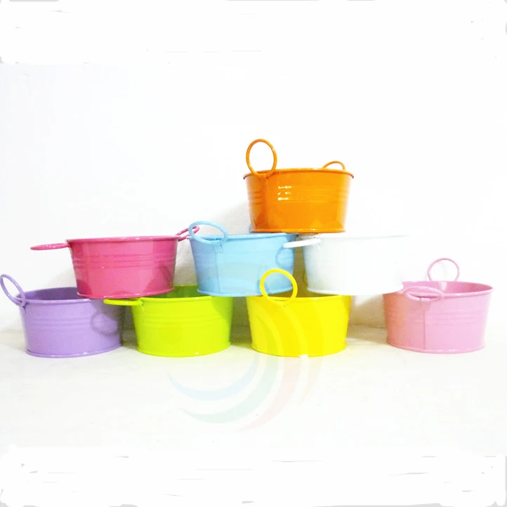 China custom mini colorful square metal ice bucket