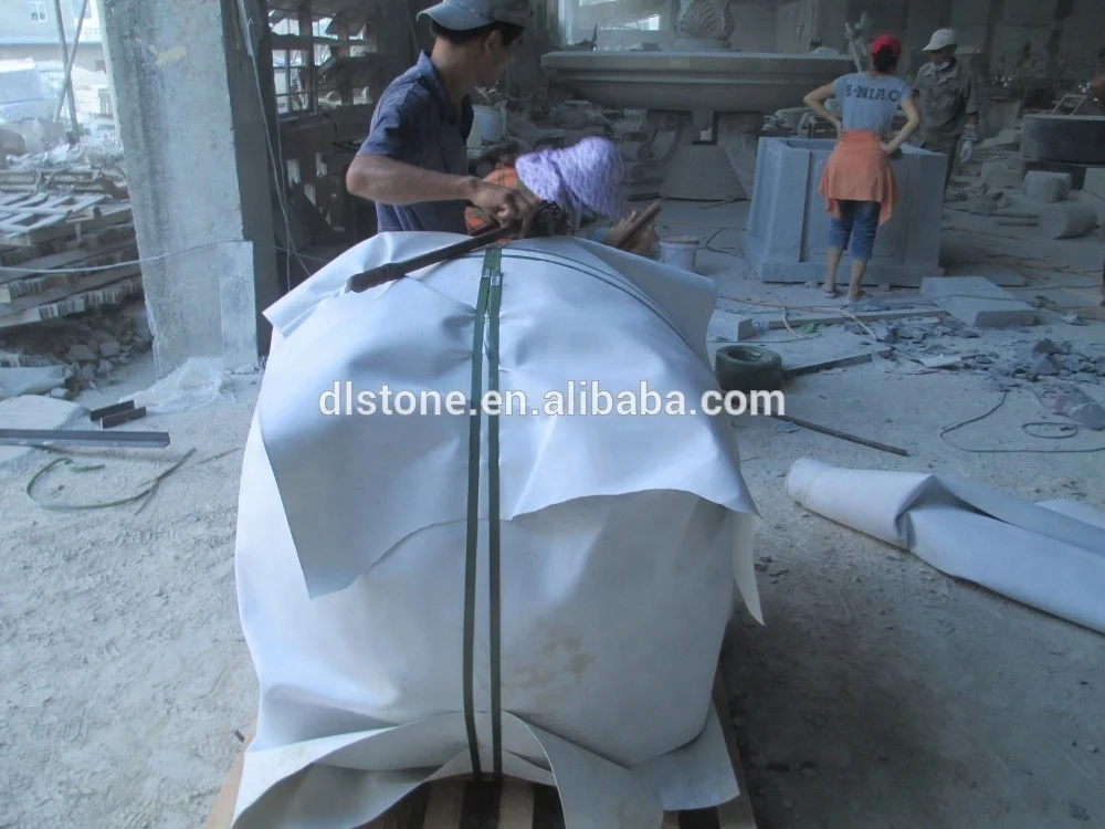 Large Rotating Red Granite Ball Fountain