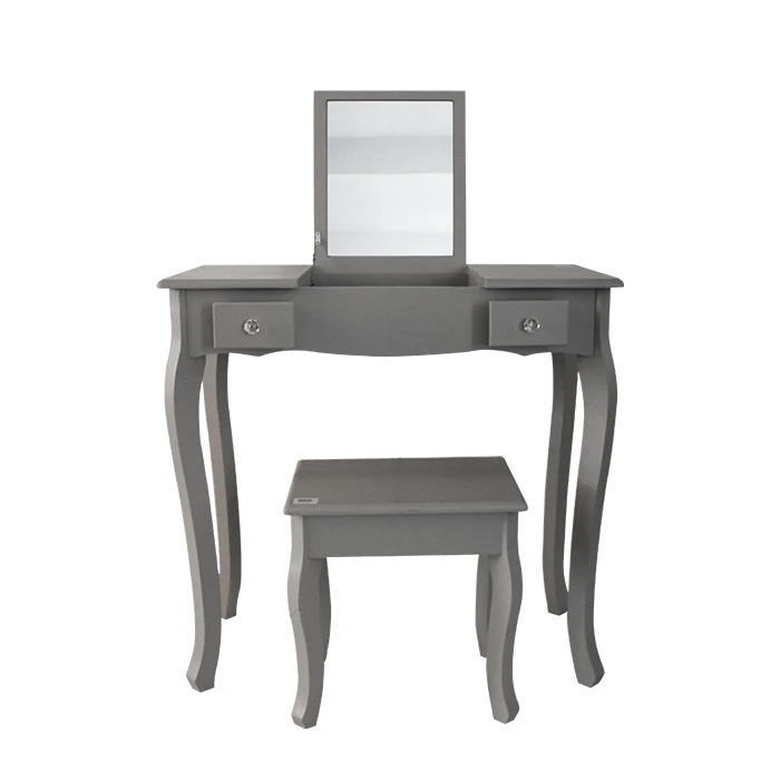 Китайское высококачественное деревянное туалетное зеркало с табуретом