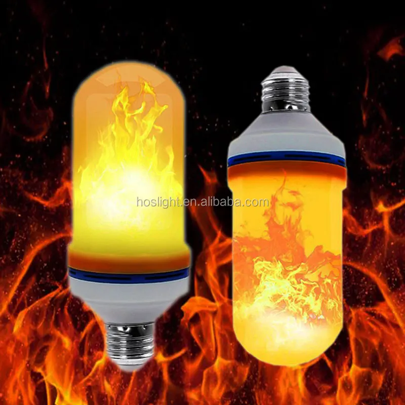 Лидер продаж на Amazon, 4 режима, светодиодная лампа с эффектом огня