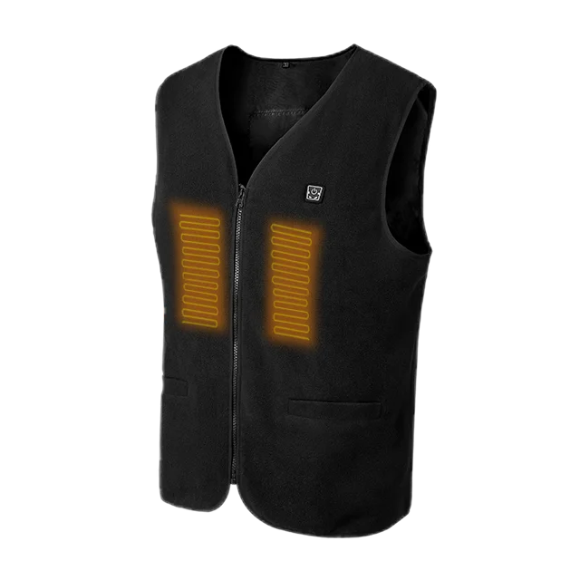 Новый дизайн 2021, ветрозащитный мужской зимний тепловой жилет с подогревом и литий-ионной перезаряжаемой батареей 7,4 В