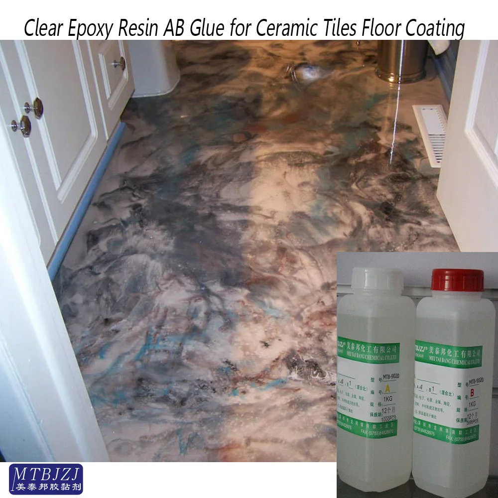 With good transparency, excellent surface gloss epoxy coating and paint adhesive for marble and ceramic tiles