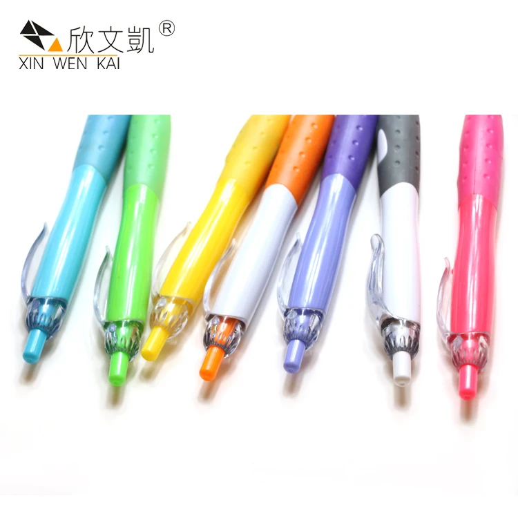 
School Supplies Cheap Price Rubber Grip Ball Point Pen Plastic ball plastic 8mm thermosetting plastic pen 