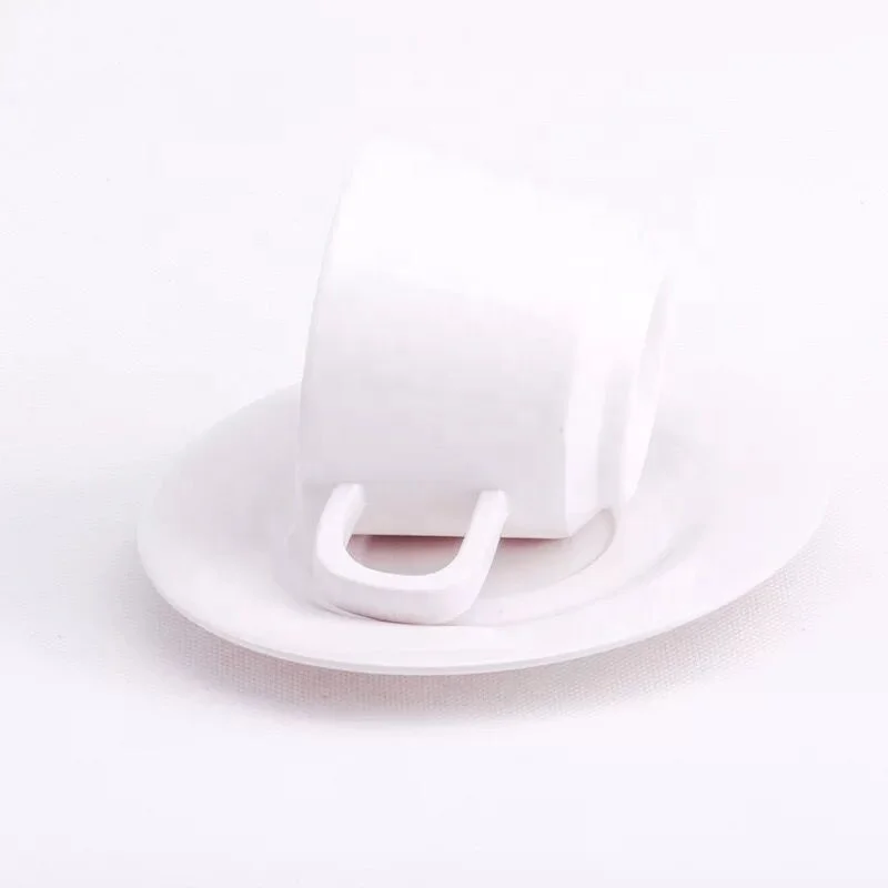 Melamine coffee cup and saucer set plastic tea cup set