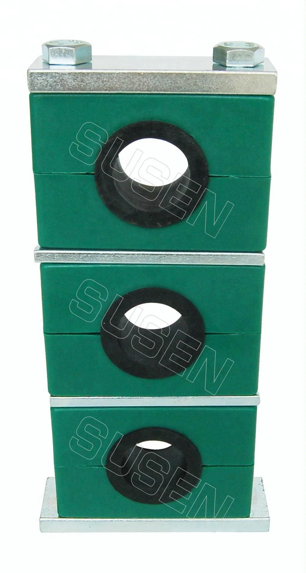 
rubber sleeve /lined pipe/tube clamps with epdm rubber lining 