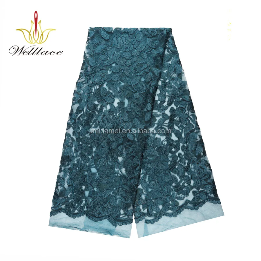 
Factory Outlet Lace Dress Fabric 3d floral embroidery lace fabric garment accessories clothing 