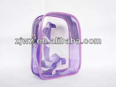 Прозрачные ручка сумка на молнии для косметической