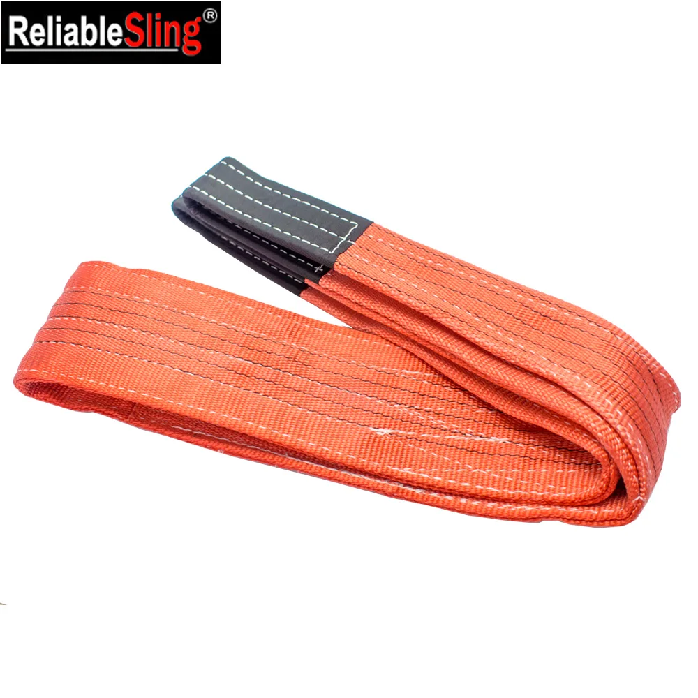 EN 1492-1 Flat Eye Polyester Fabric Belts Lifting Sling