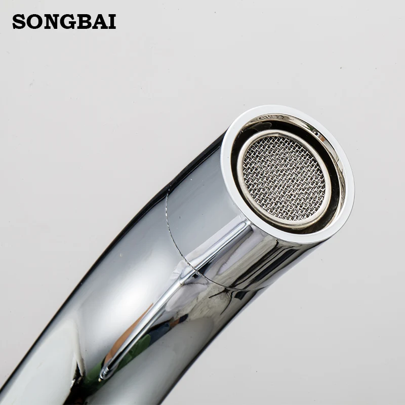 304 Stainless Steel Single Cold Bathroom Outdoor Chrome Bench Water Taps basin bath shower faucet