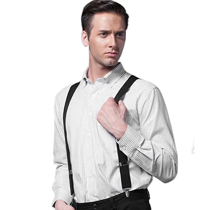 FREE SAMPLE FACTORY PRICE Mens 50mm Wide Heavy Duty Trouser X Shape Trouser Suspenders