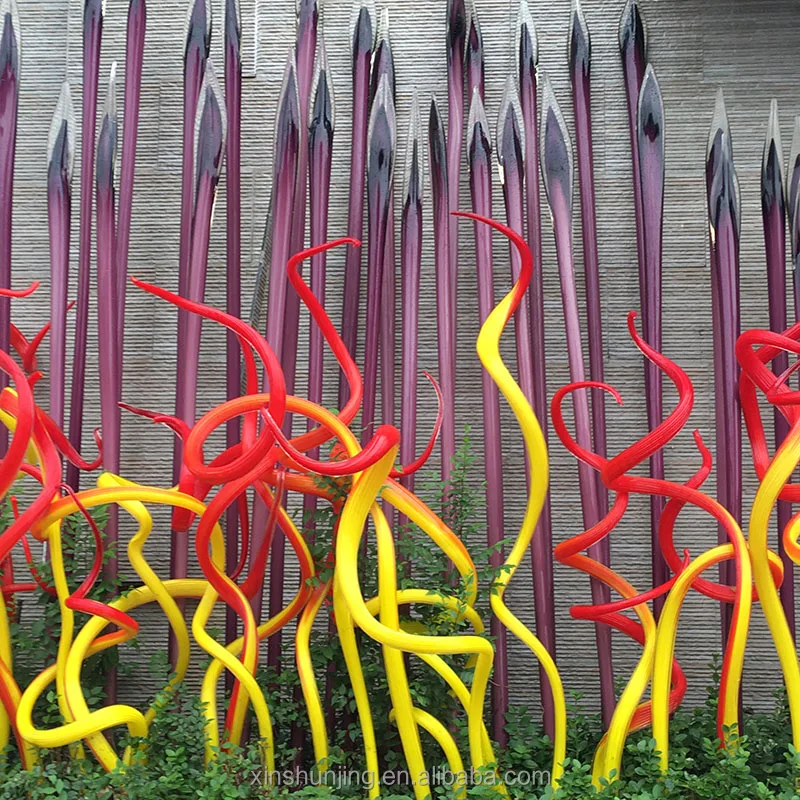 Modern hotel hall decoration project sculpture Lampwork blown glass