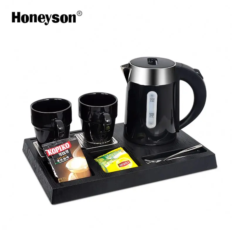 Отель Отопление воды беспроводной пластик Электронный электрический чайник 220 В