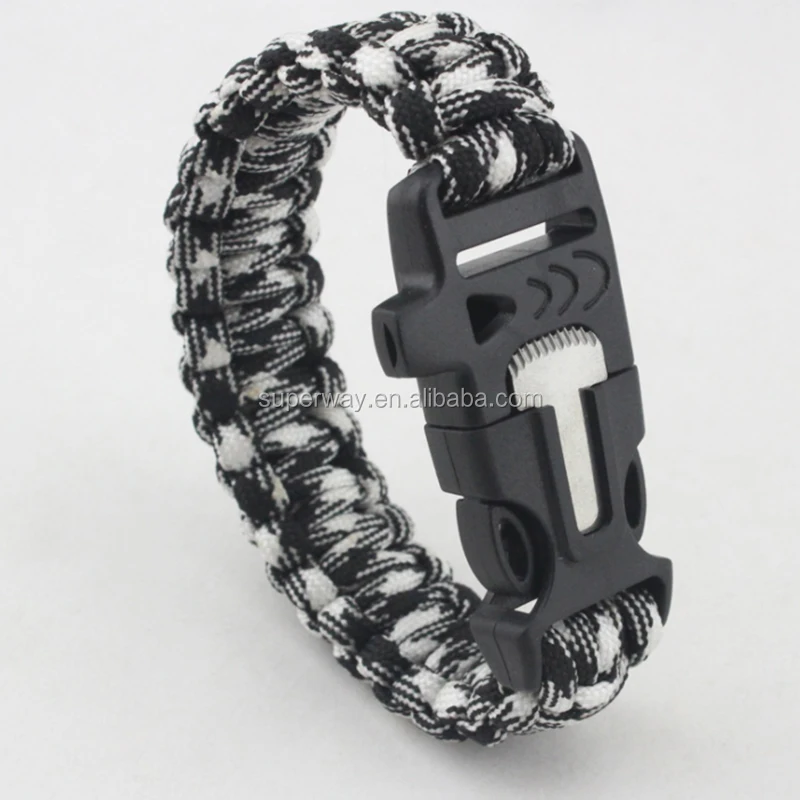 
Survival Bracelet SOS survival emergency paracord bracelet 