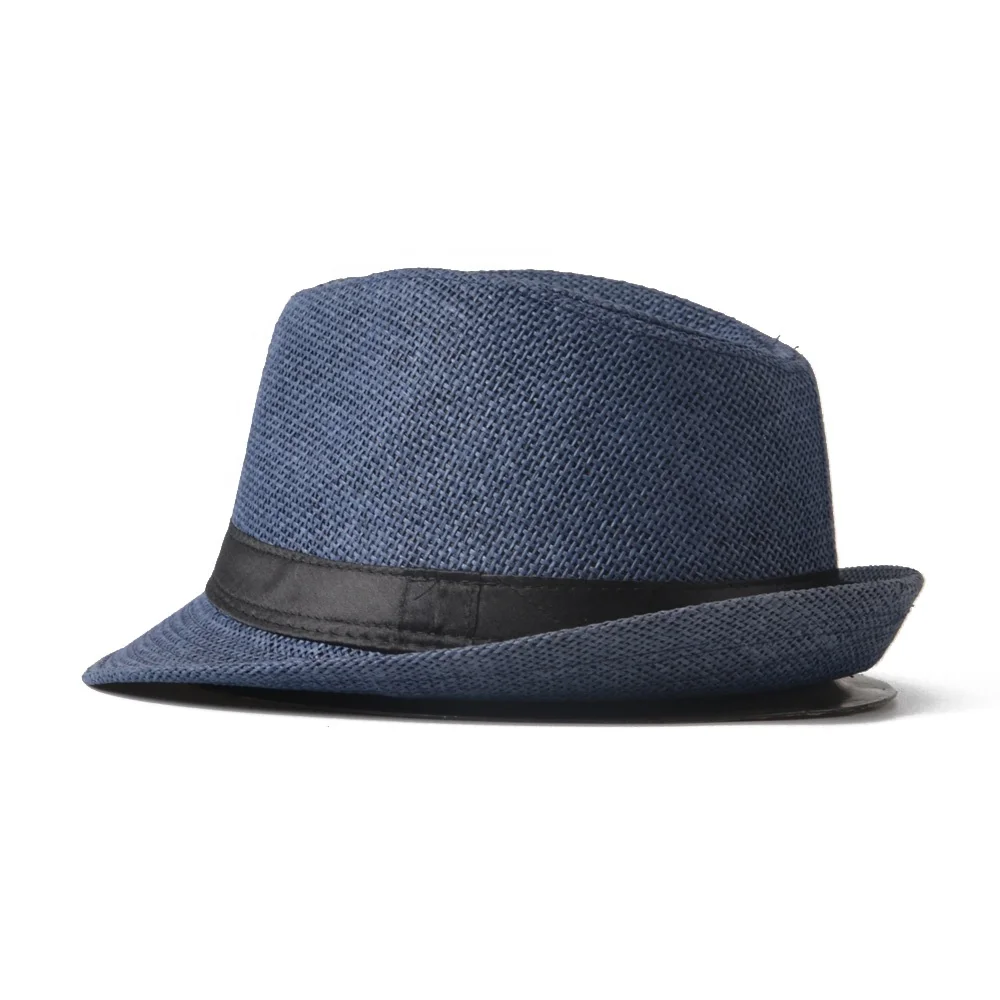 2019 Simple factory price paper made fedora hats men with black band
