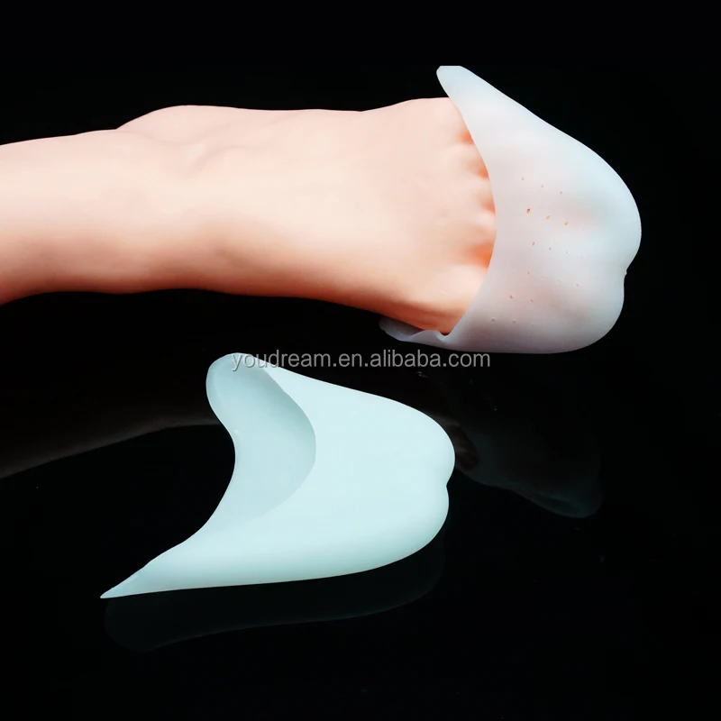 Comfortable Toe Cup / Pad / Insole / Toe Cover Silicone Foot Cover Toe Protector (White)