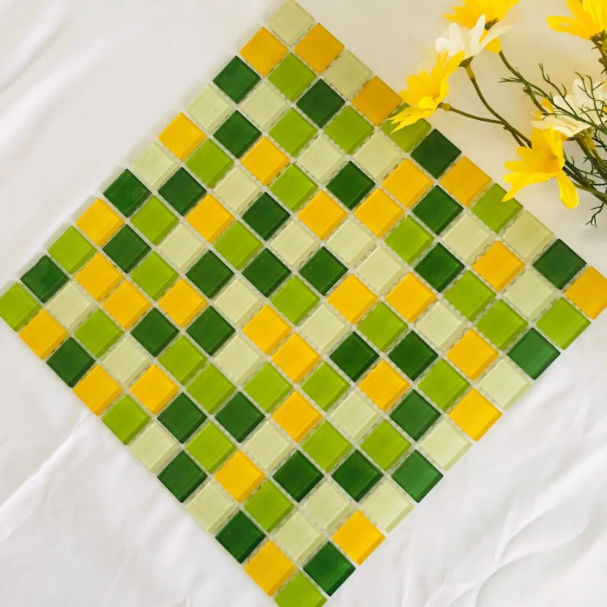 Стеклянная мозаика для бассейна 30*30 см по заводской цене