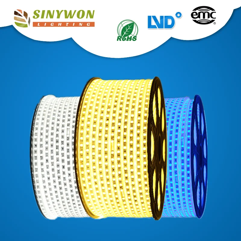 
Indoor SMD5050 AC110V220V rope light led strip light for ceiling decoration 