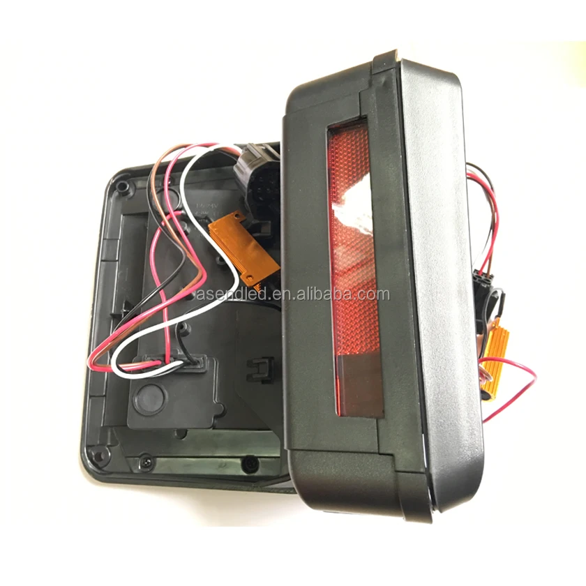 Wholesale For 07-15 Jeep Wrangler Red LED Tail Lights Rear Brake Lamps