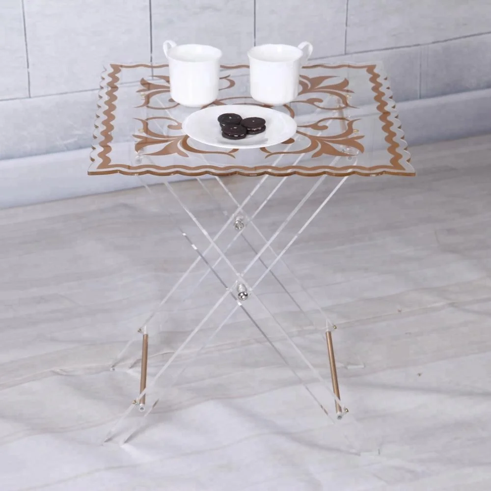 Modern Furniture Transparent Plexiglass Acrylic Fancy Coffee Table