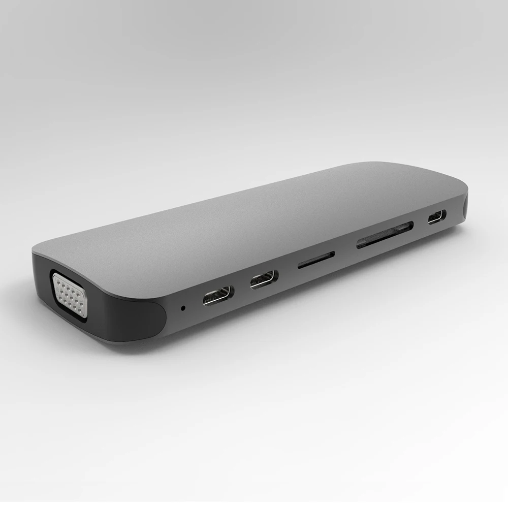 
Multi All-in-1 USB Type C HD VGA mini DP Video audio converter 