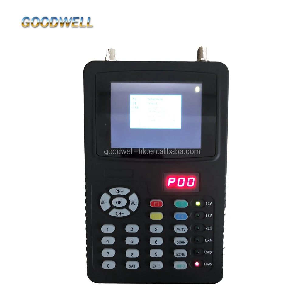 Portable Professional 3.5 LCD Finder built in Rechargeable Battery ,Support AHD/TVI/CVI CCTV Camera ,DC12V Output