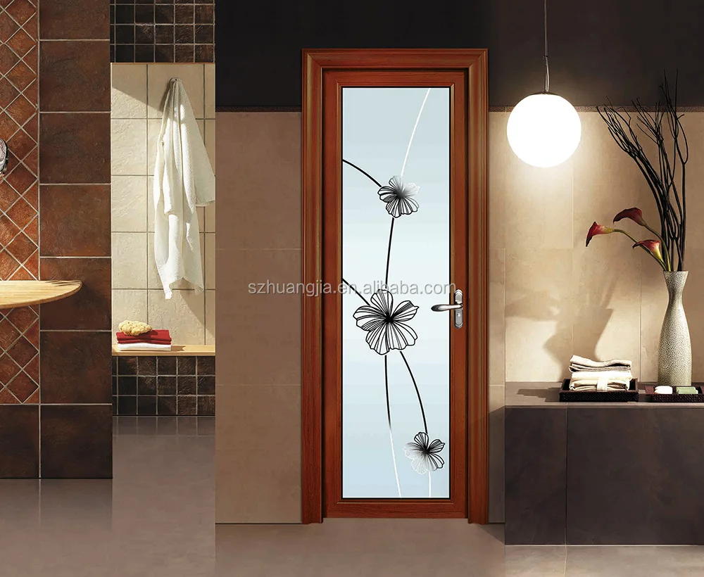 Aluminum Profile Bathroom Glass Door Design Waterproof Price