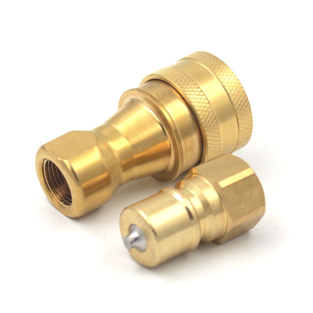 KZD 3/8 inch brass quick disconnect coupling for air and gas hose quick connect