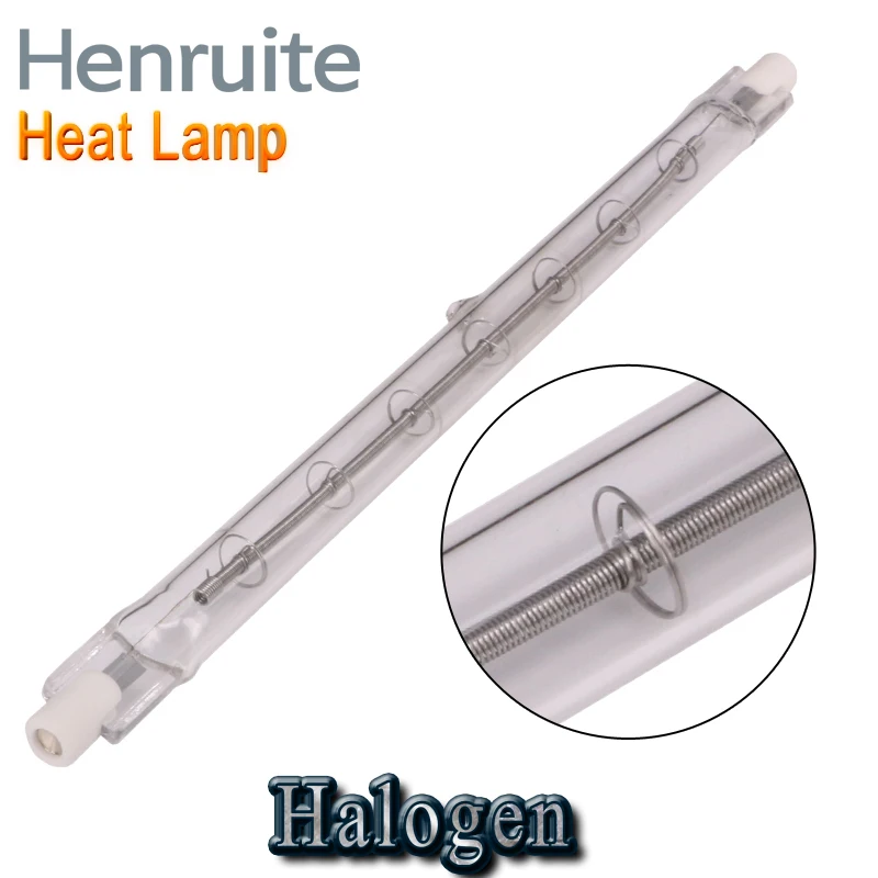 Clear wireless halogen lamp infrared heating lamp with r7s for car painting