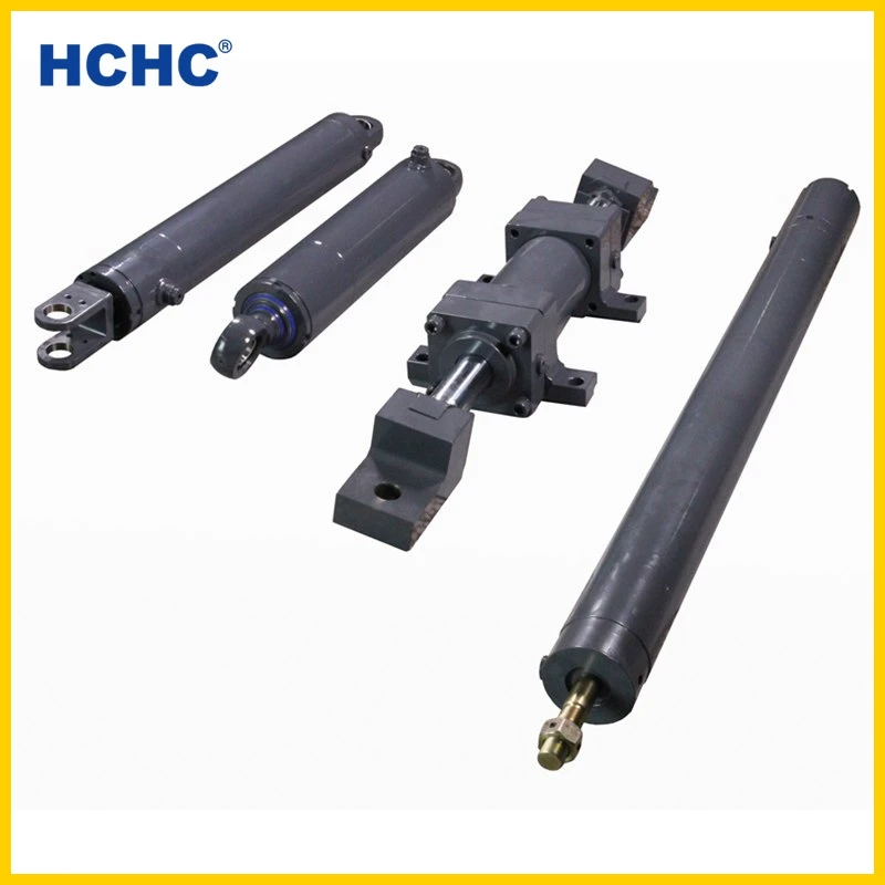 Factory direct supply double acting  small telescopic hydraulic cylinder used to Impact compaction machine/crawler paver
