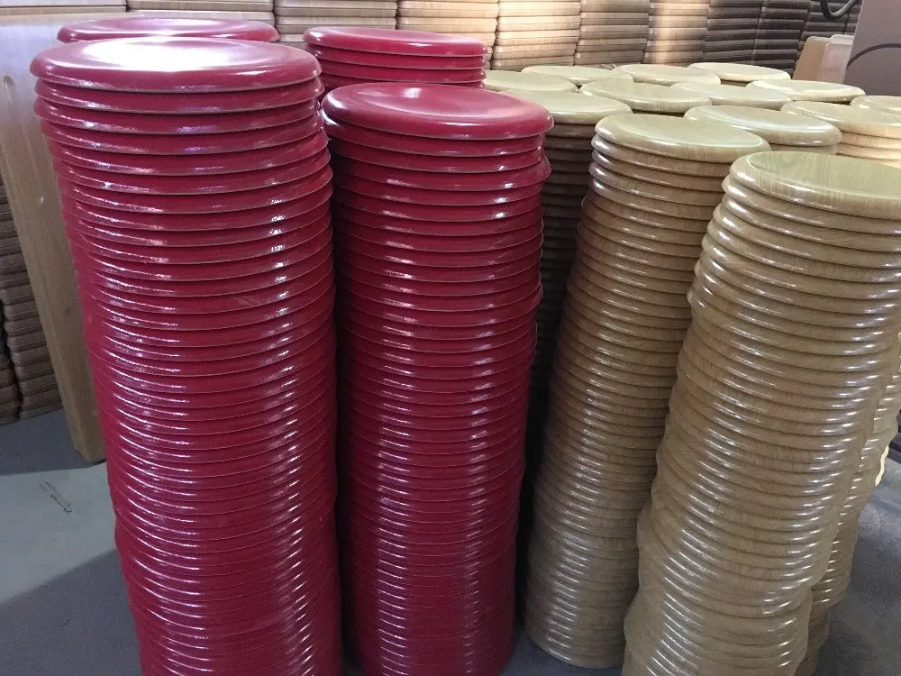 
Werzalit bar round stool high chair panel for wooden furniture 