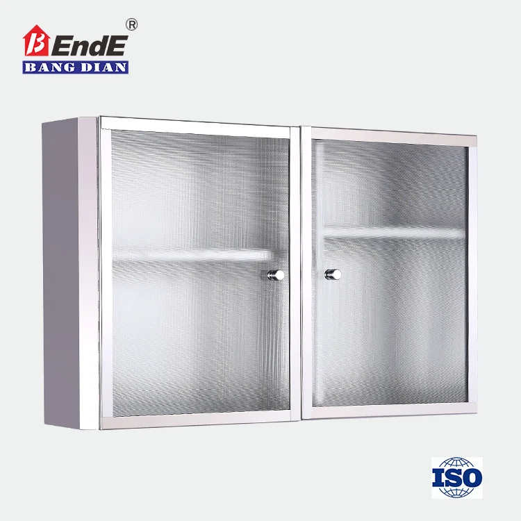 China wholesale wall glass door steel storge cabinet