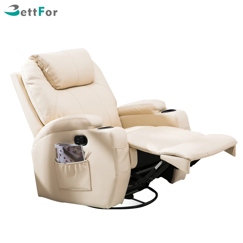 
Electric reclining single leather lazyboy recliner sofa chair with massage 