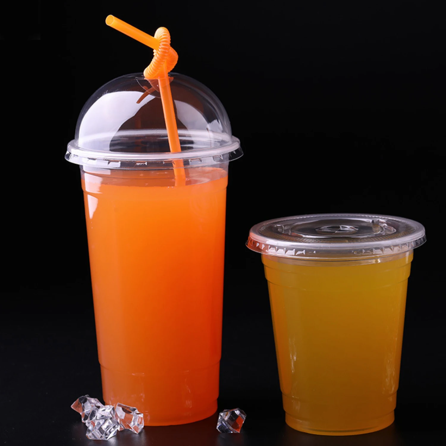 eco friendly PP disposable mini red party/milk tea plastic juice water cups manufacturer