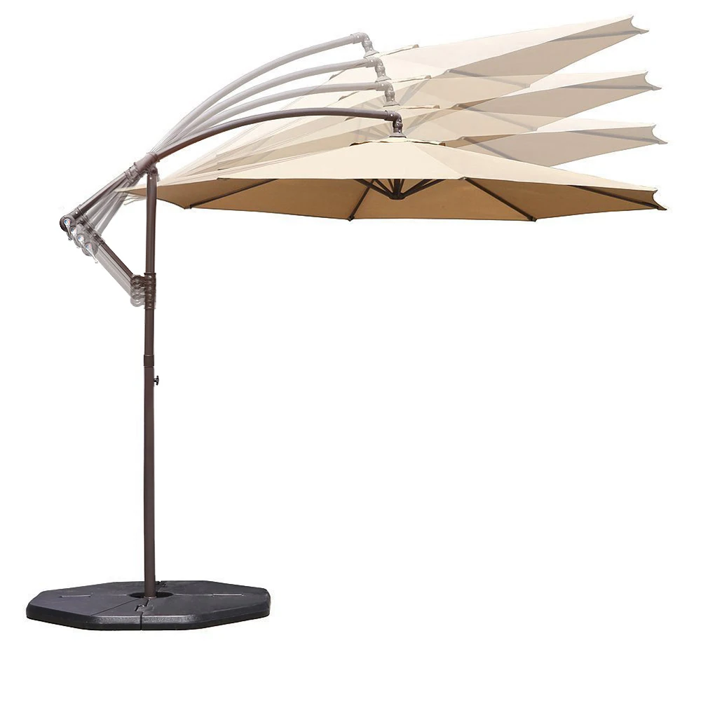 QINDA Le Papillon QD006 Offset Hanging Patio Umbrella with adjustive position banana umbrella parasol