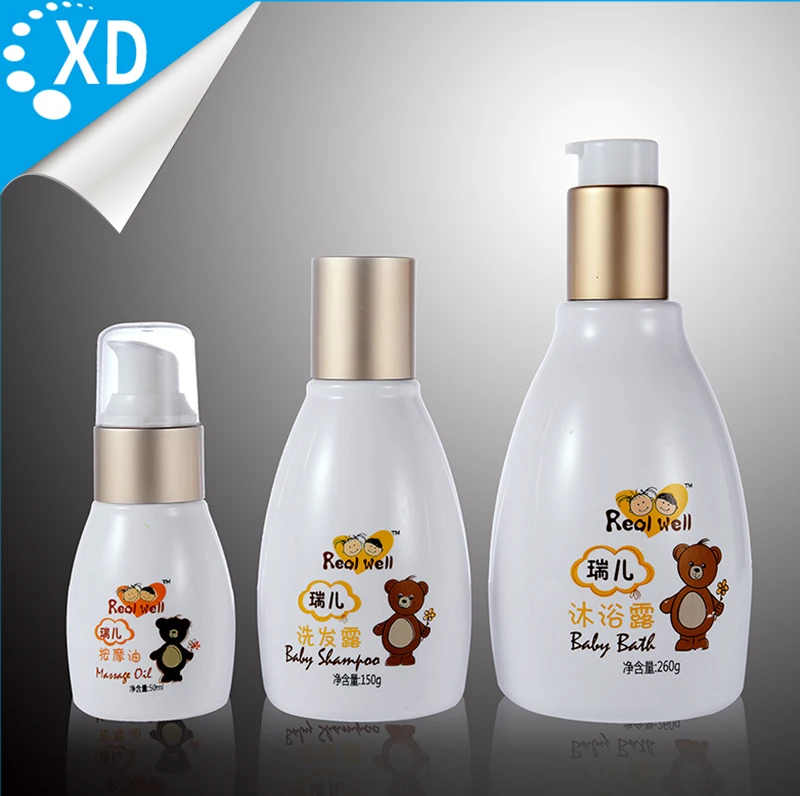 baby shampoo 50ml 120ml 150ml children plastic shampoo bottle , kids shampoo bottle