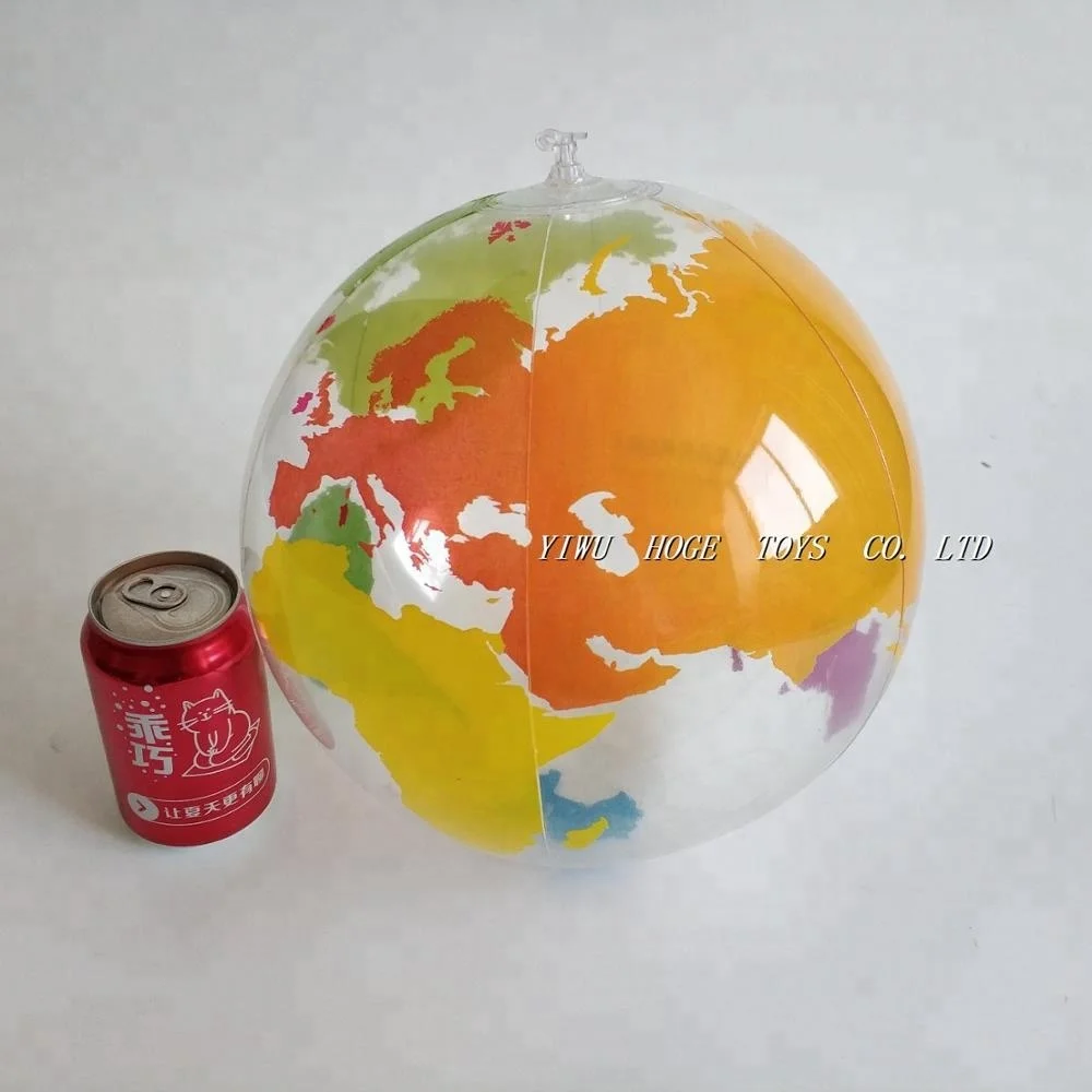 HOGE Inflatable World Map Beach Ball
