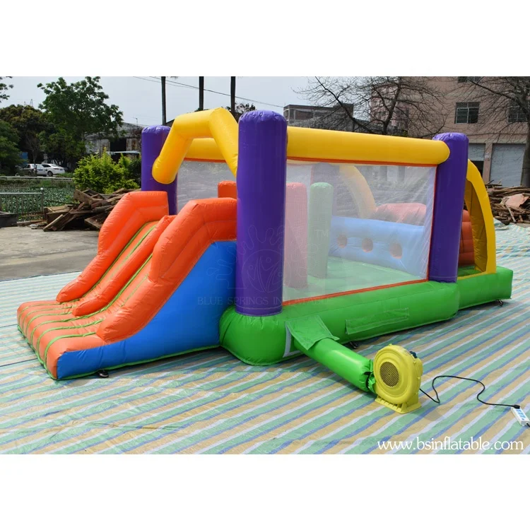 Commercial Inflatable Bouncer Obstacle , Inflatable PVC Tarpaulin Sports Bouncy Castle