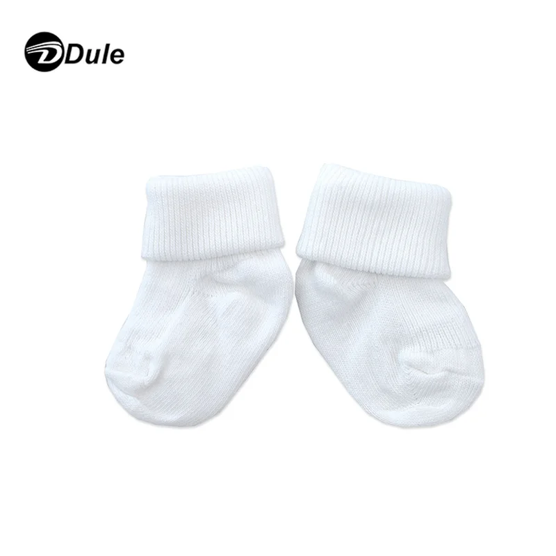 
DL-II-1166 white baby socks baby cotton organic white socks 