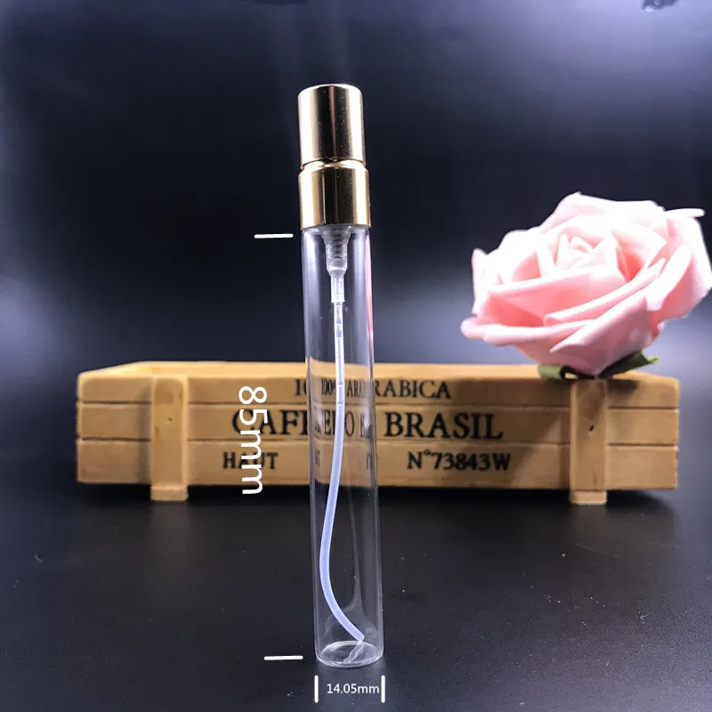 10ml clear  spray perfume empty glass bottles