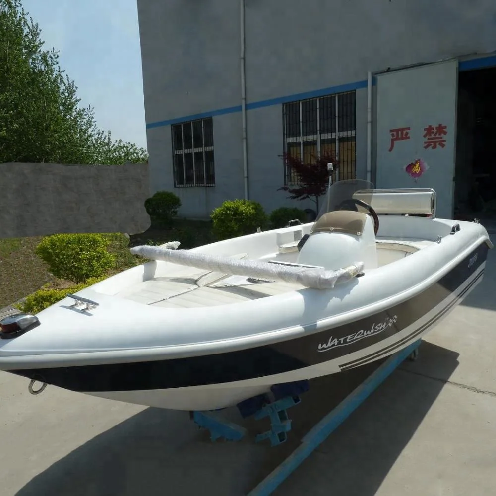
Factory fiberglass fishing yacht with motor 