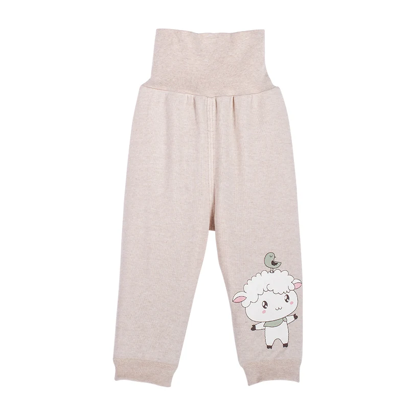 
spring and autumn baby high waistorganic cotton baby pants clothes 