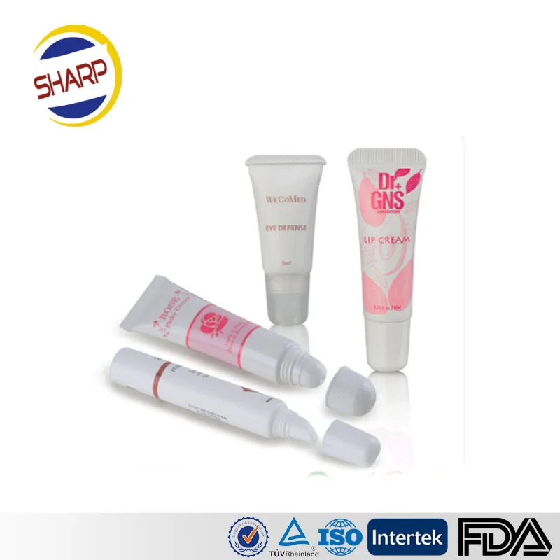 10ml lip gloss lip balm plastic tube packaging