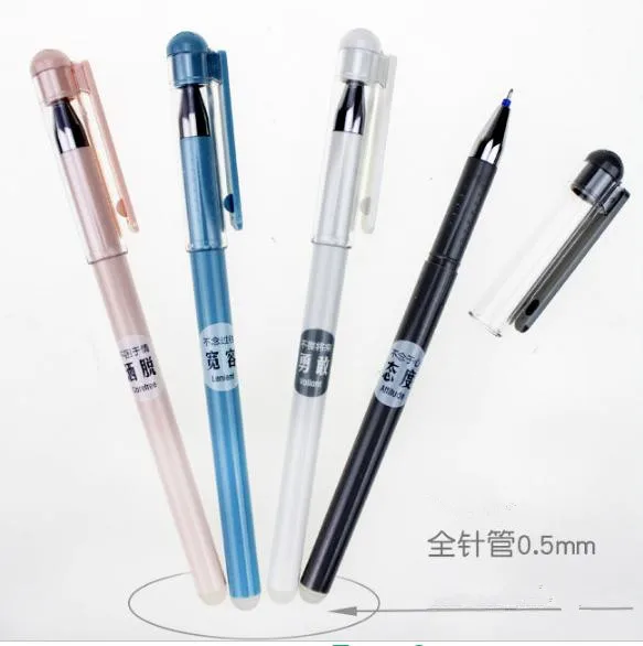 Pupils erasable pen crystal blue-black ink all needle easy to wipe the le pen creative stationery pen PN2560