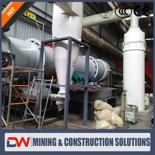 Rotary Drum Dry Rotary Kiln machine use Wet Scrubber Cyclone filter bag pulse Dust Collector Machine